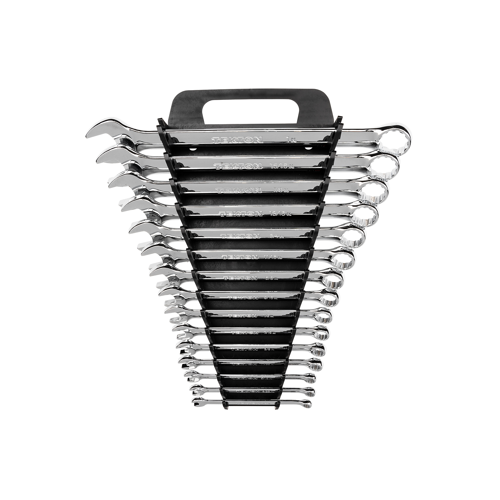 TEKTON Combination Wrench Set with Holder, 15-Piece (1/4-1 in.) | 18772
